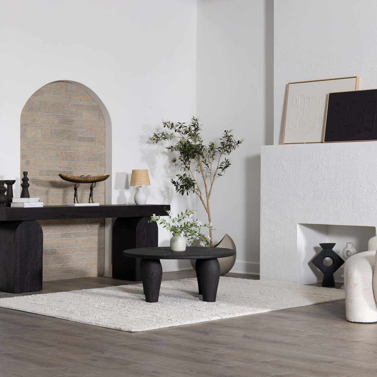 Andia Plush Grid Rug
